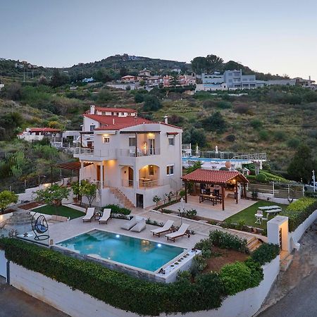 Spacious Villa With Private Eco-Pool And Panoramic Sea View Agia Pelagia  Exterior photo
