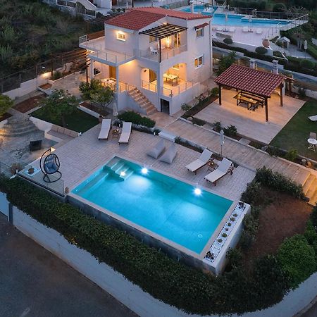 Spacious Villa With Private Eco-Pool And Panoramic Sea View Agia Pelagia  Exterior photo