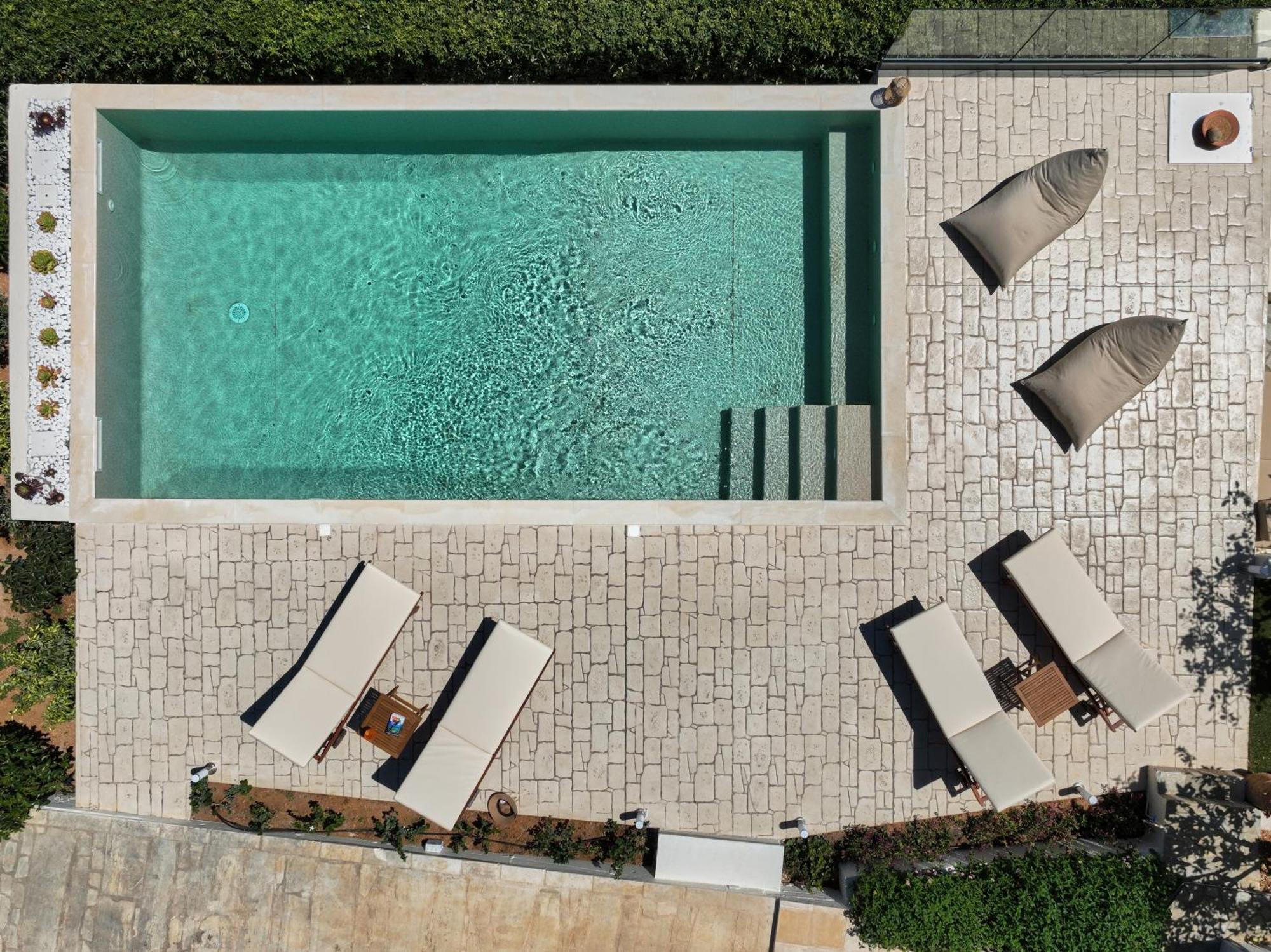 Spacious Villa With Private Eco-Pool And Panoramic Sea View Agia Pelagia  Exterior photo