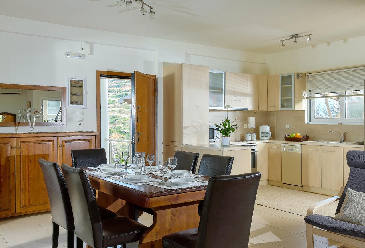 Spacious Villa With Private Eco-Pool And Panoramic Sea View Agia Pelagia  Exterior photo